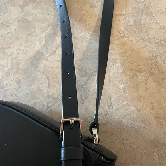 SOLD kate spade Black Crossbody Flap Top Leather Purse Gently Used - Picture 9 of 12